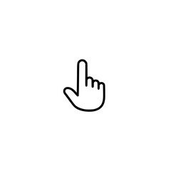 Obraz premium Hand cursor pointing upwards An icon used in user interfaces A symbol for interaction It directs attention or indicates selection