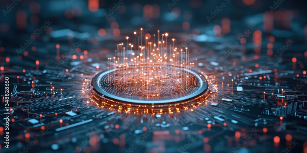 Poster digital technology visualization, graphical representation of stakeholder analysis insights and data