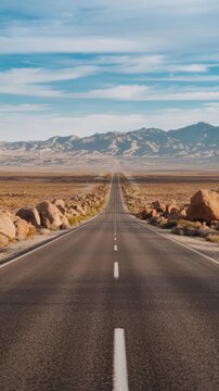 Road in desert