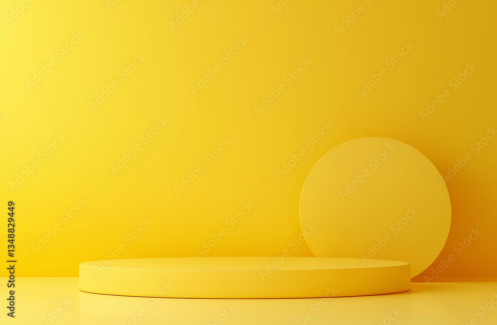 Poster high-resolution yellow gradient background with professional color grading