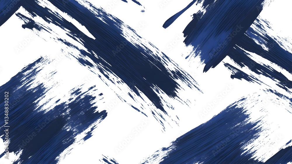 Poster dark blue brush strokes creating an artistic abstract background pattern
