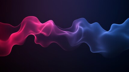 Abstract Pink Blue Wave Flowing Dynamic Background Design