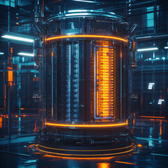 Small Modular Reactor nuclear grid. energy.  SMR. Electricity renewable sustainability safety. Nuclear energy integration with small reactor technology for grid solutions.