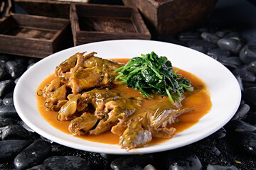 Delicious home-cooked braised fish