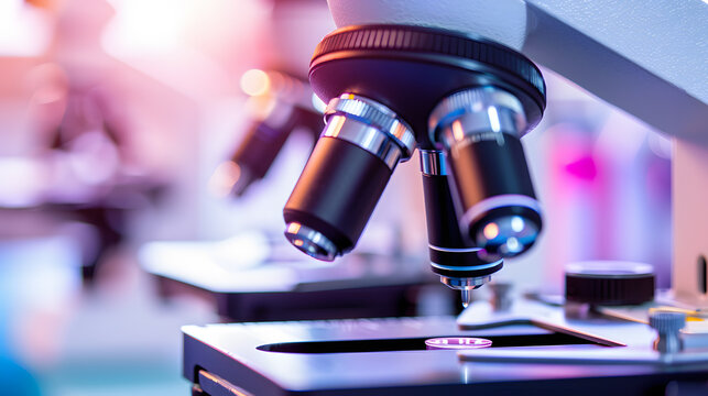 Photo of cancer biopsy slides being prepar