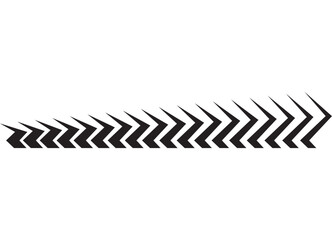 Modern striped sports pattern.  Vector black and white design element on a white background. Racing application on the body of a car, boat, toy, sportswear. Vector background. speed, flight