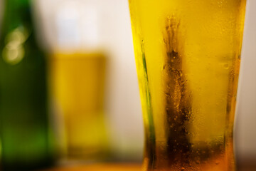 Close up Of A Beer Glass
