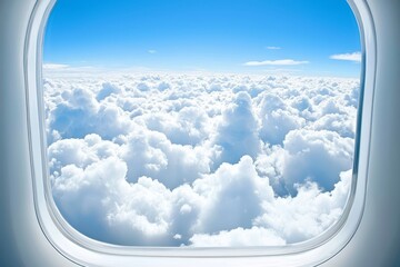 Aerial perspective: clouds captured from airplane.