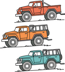 A sleek and detailed vector illustration of a car in a modern design.