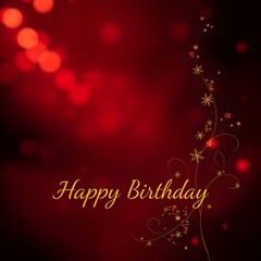 happy birthday background with hearts