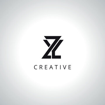 Creative Letter YZ ZY Monogram Logo Template With Vector Eps.