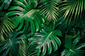 Fototapeta premium Tropical Leaf Background