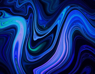 Abstract colorful waves wall background. Abstract colorful painted Digital abstract Art colorful abstract background & wallpaper. Ai generated