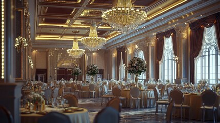 Grand Ballroom Wedding Reception: Opulent Elegance