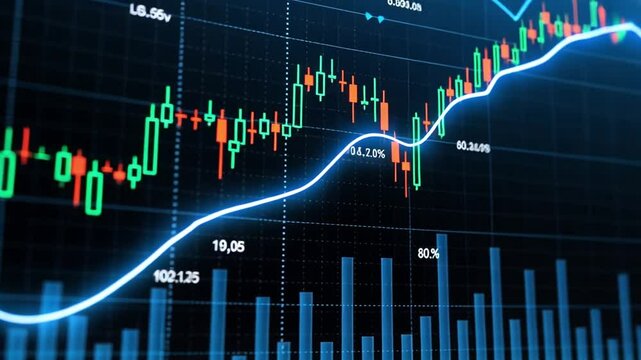 Beautiful stock ticker video
 25031574