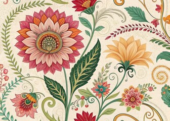 Spring blossoms!  Vintage floral seamless patterns, abstract nature illustrations, perfect for spring projects.
