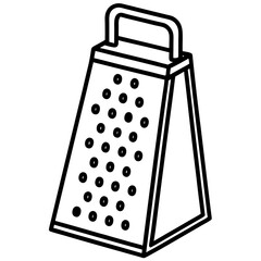 Geometric Grater Vector Line Design