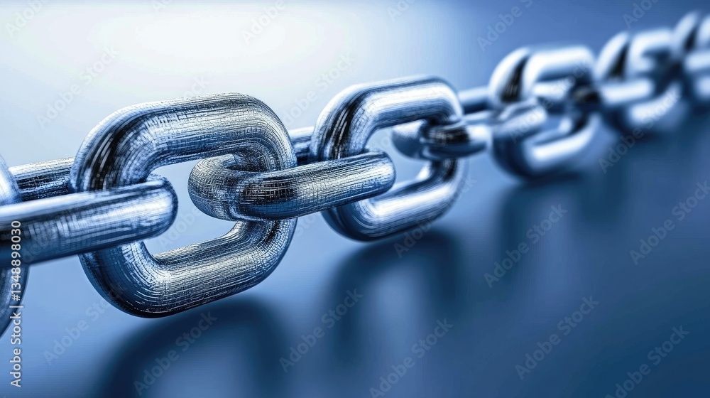 Poster a conceptual image of blockchain-powered secure communication technology.