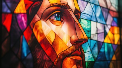 Church interior stunning stained glass artwork and spiritual reflection