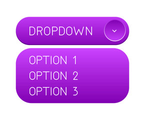 Purple dropdown.