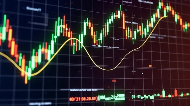 Beautiful stock ticker video
 25031587