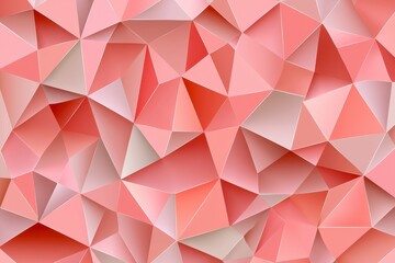 Obraz premium Abstract Geometric Pattern in Soft Pink and Peach Tones with Triangular Shapes and Subtle Depth