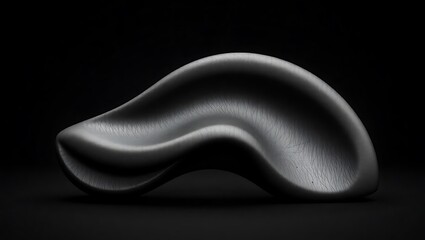 Obraz premium Monochromatic single color abstract 3D wave backgrounds