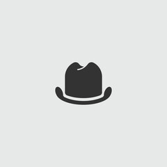 cowboy hat vector icon logo