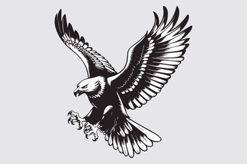 Eagle Head Silhouette Vector