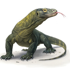 Obraz premium iguana isolated on white background