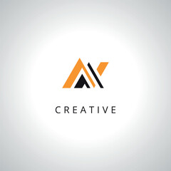 Abstract Letter NF FN Monogram Logo Template With Vector Eps.