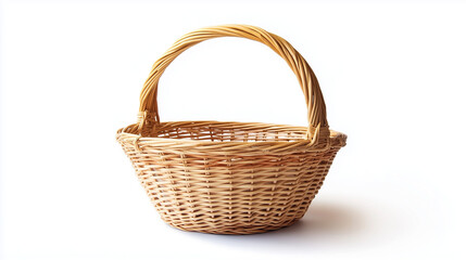empty wicker basket
