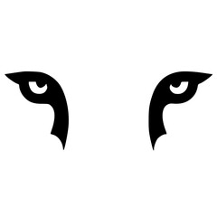 Simple panther eye silhouette © Breck