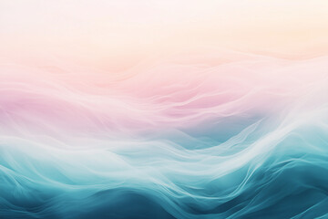 Obraz premium Delicate, dreamy waves of soft pink and white mist. Ideal for meditation, wellness, or fantasy-themed backgrounds