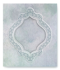 Elegant Ornamental Frame on Subtle Pastel Textured Background