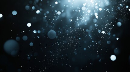 光の粒が舞うレンズで撮影したようなぼやけたCG画像	