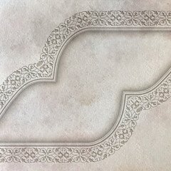 Intricate Ornamented Border Design on a Soft Textured Background