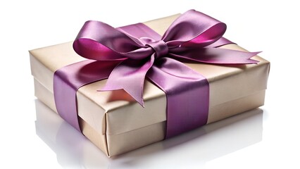 Obraz premium pink gift box with bow