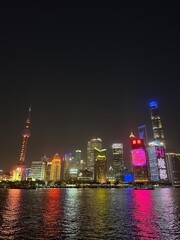 Obraz premium Shanghai night skyline