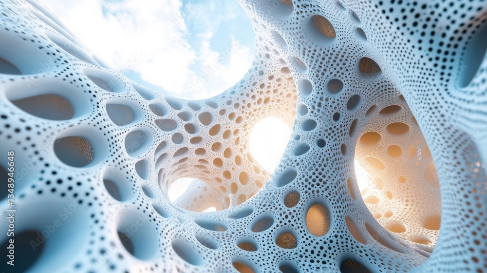 Poster abstract 3d organic architecture with porous cellular structure