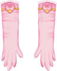 watercolor gloves