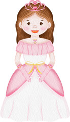 watercolor princess character