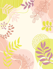 Hand drawn colourful art background design.