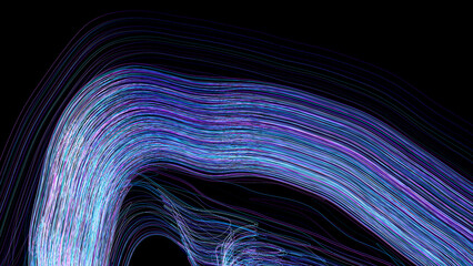 Dynamic abstract lines create a technological background