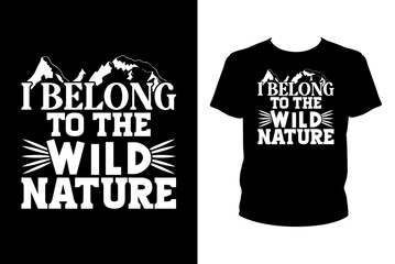 I belong to the wild nature - Art files for Cricut and Silhouette. You can edit them with Adobe Illustrator.