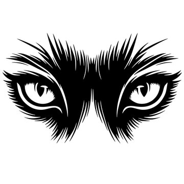 recommend clip art: Leopard eye silhouette