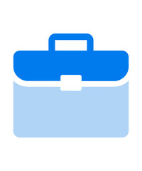 Briefcase icon filled with two tone