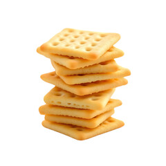Stack of Saltine Crackers for Food Concept