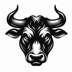 Obraz premium Minimalist Cow Silhouette