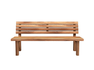 Wooden bench with a modern design